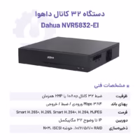مشخصات فنی ان وی ار ۳۲ کانال داهوا مدل DHI-NVR5832-EI