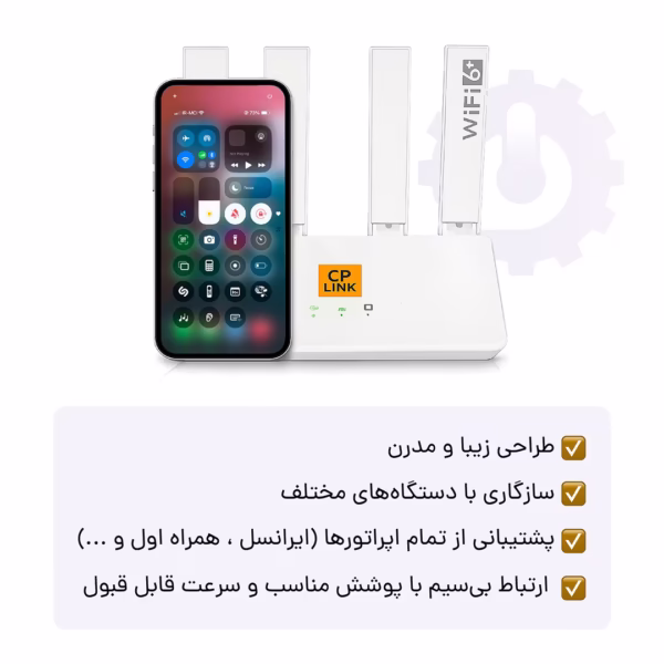 مودم سیمکارتی 3G/4G سی پی لینک سازگاری با تمام اپراتور ها و طراحی زیبا و سبک