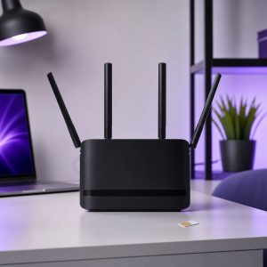 مودم دی لینک DWR-M921 با چهار آنتن خارجی و سیم کارت